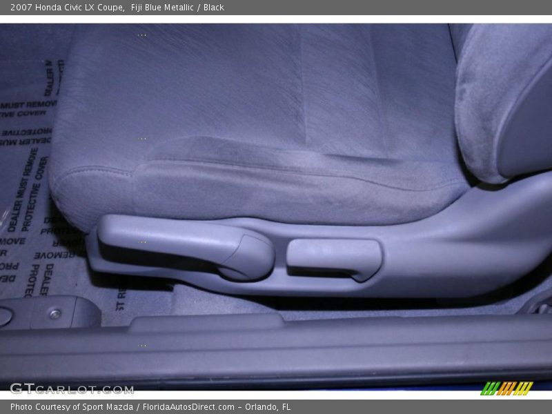 Fiji Blue Metallic / Black 2007 Honda Civic LX Coupe