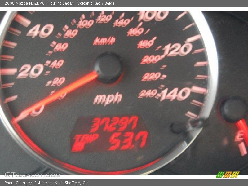 Volcanic Red / Beige 2008 Mazda MAZDA6 i Touring Sedan