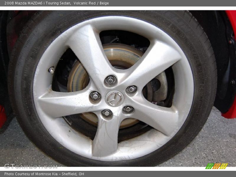 Volcanic Red / Beige 2008 Mazda MAZDA6 i Touring Sedan