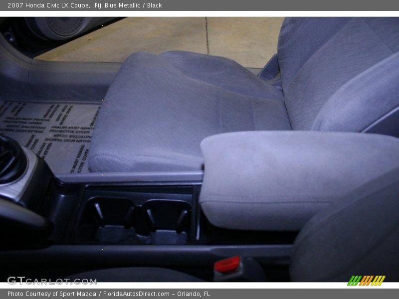 Fiji Blue Metallic / Black 2007 Honda Civic LX Coupe
