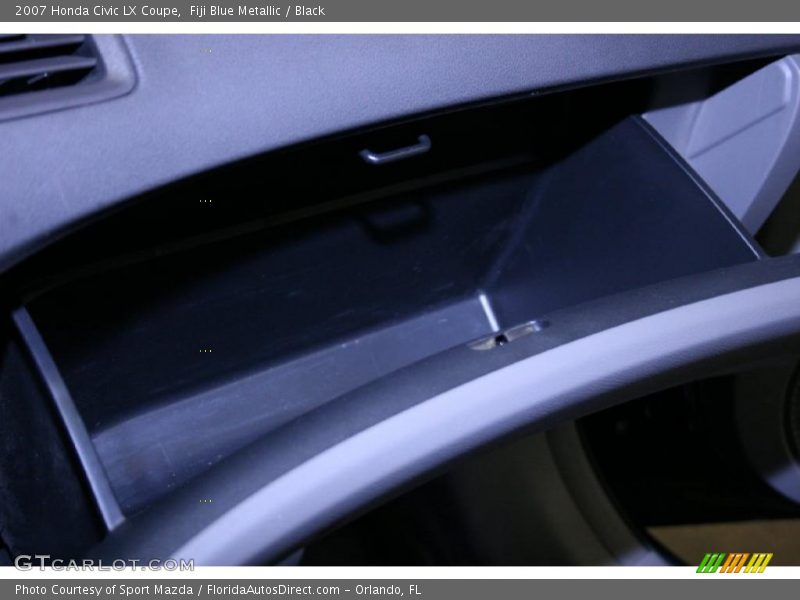 Fiji Blue Metallic / Black 2007 Honda Civic LX Coupe