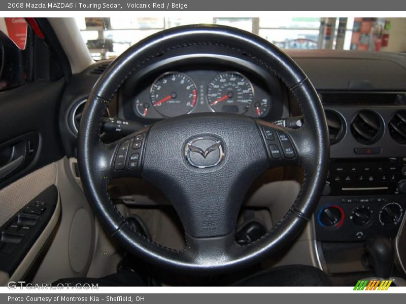 Volcanic Red / Beige 2008 Mazda MAZDA6 i Touring Sedan