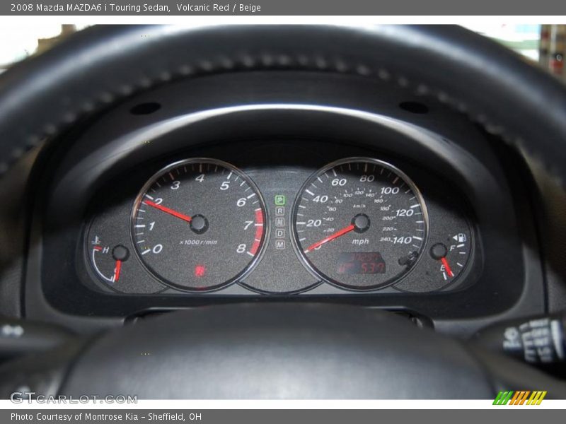 Volcanic Red / Beige 2008 Mazda MAZDA6 i Touring Sedan