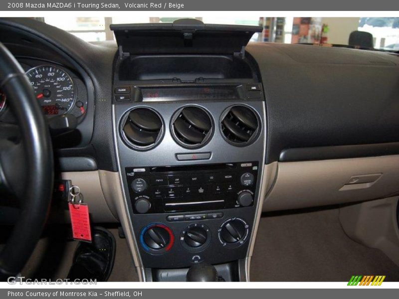 Volcanic Red / Beige 2008 Mazda MAZDA6 i Touring Sedan