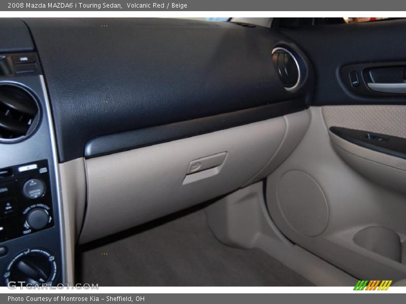 Volcanic Red / Beige 2008 Mazda MAZDA6 i Touring Sedan