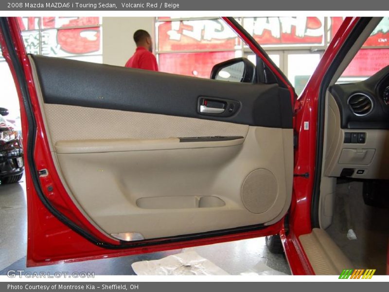 Volcanic Red / Beige 2008 Mazda MAZDA6 i Touring Sedan