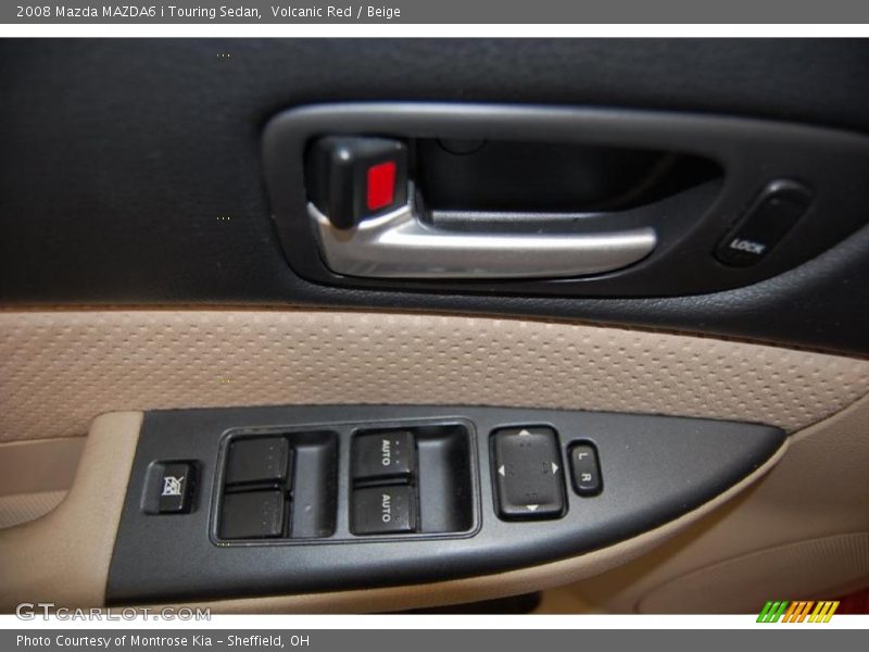 Volcanic Red / Beige 2008 Mazda MAZDA6 i Touring Sedan