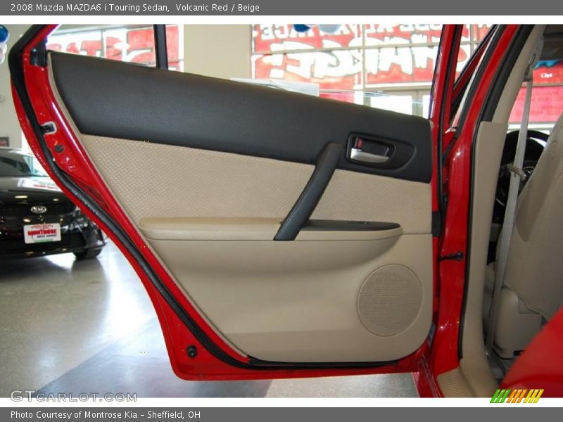 Volcanic Red / Beige 2008 Mazda MAZDA6 i Touring Sedan