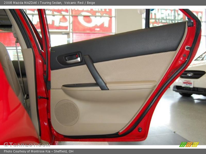 Volcanic Red / Beige 2008 Mazda MAZDA6 i Touring Sedan