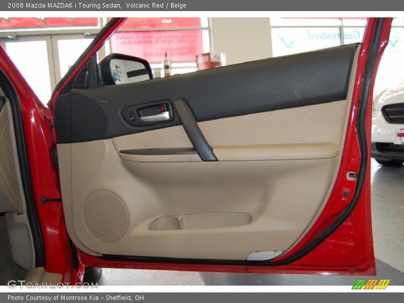 Volcanic Red / Beige 2008 Mazda MAZDA6 i Touring Sedan