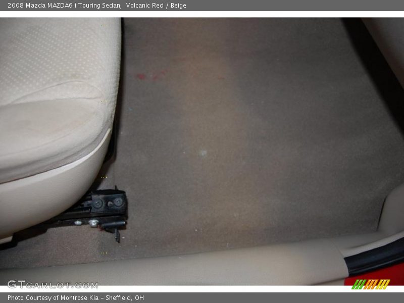 Volcanic Red / Beige 2008 Mazda MAZDA6 i Touring Sedan