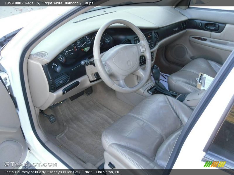 Bright White Diamond / Taupe 1999 Buick Regal LS