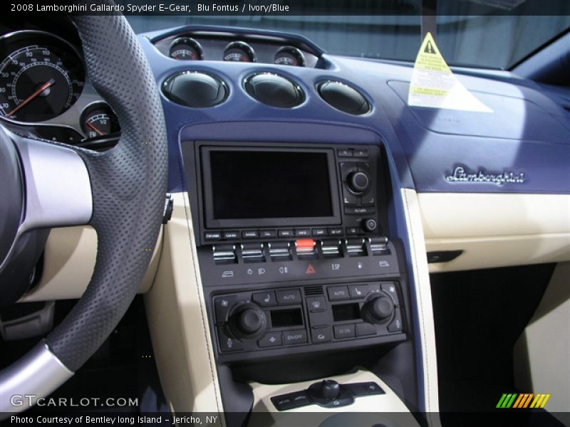 Blu Fontus / Ivory/Blue 2008 Lamborghini Gallardo Spyder E-Gear