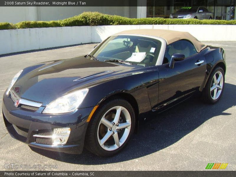 Midnight Blue / Tan 2008 Saturn Sky Roadster