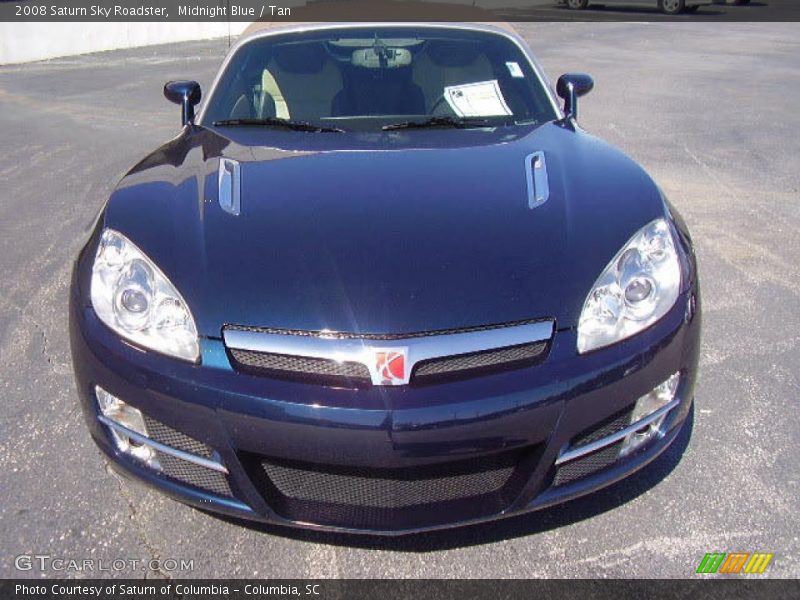 Midnight Blue / Tan 2008 Saturn Sky Roadster