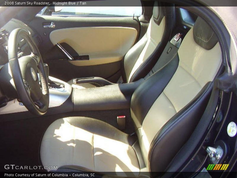 Midnight Blue / Tan 2008 Saturn Sky Roadster