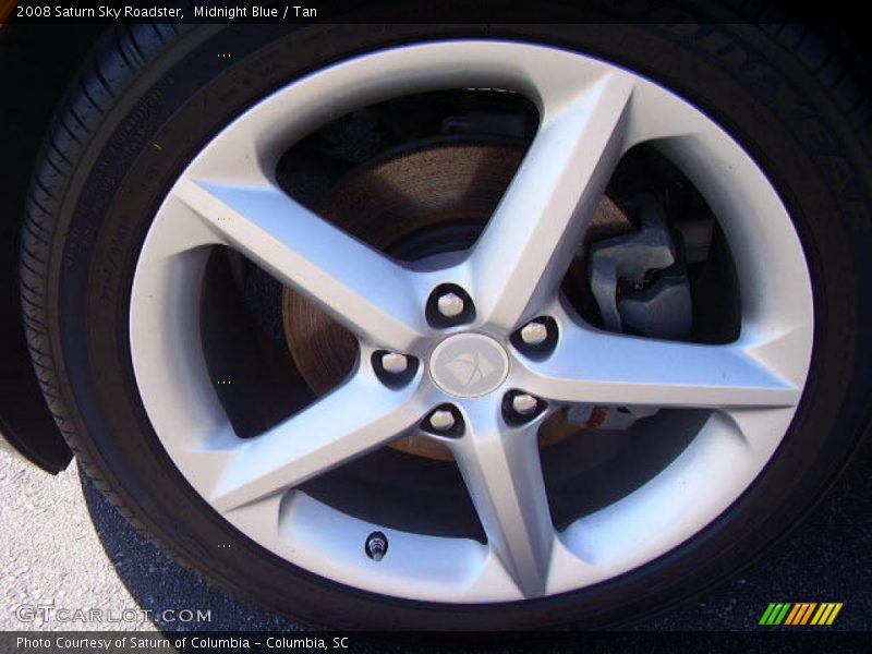 Midnight Blue / Tan 2008 Saturn Sky Roadster