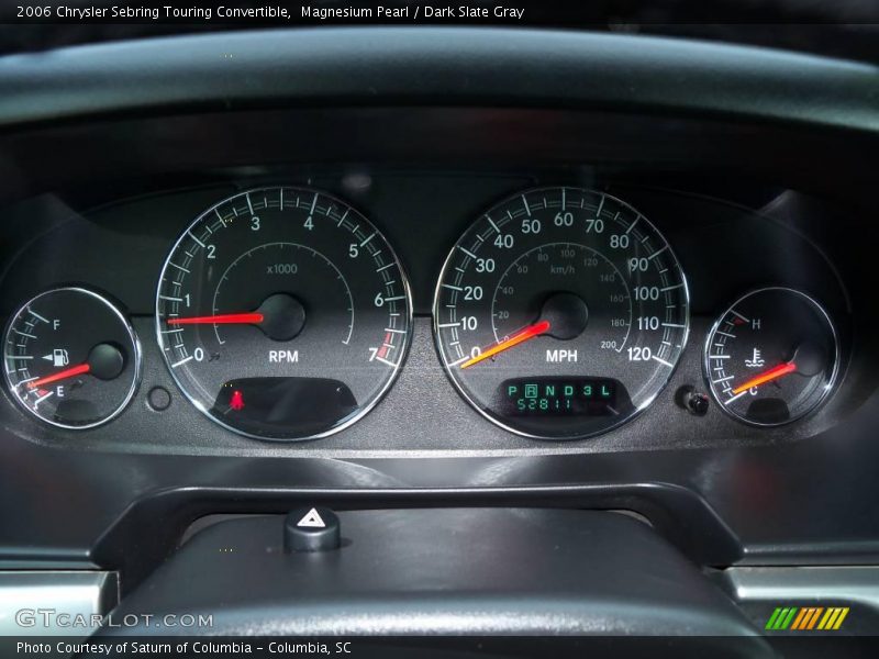 Magnesium Pearl / Dark Slate Gray 2006 Chrysler Sebring Touring Convertible