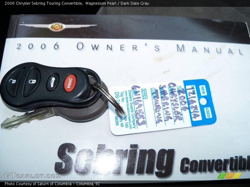 Magnesium Pearl / Dark Slate Gray 2006 Chrysler Sebring Touring Convertible
