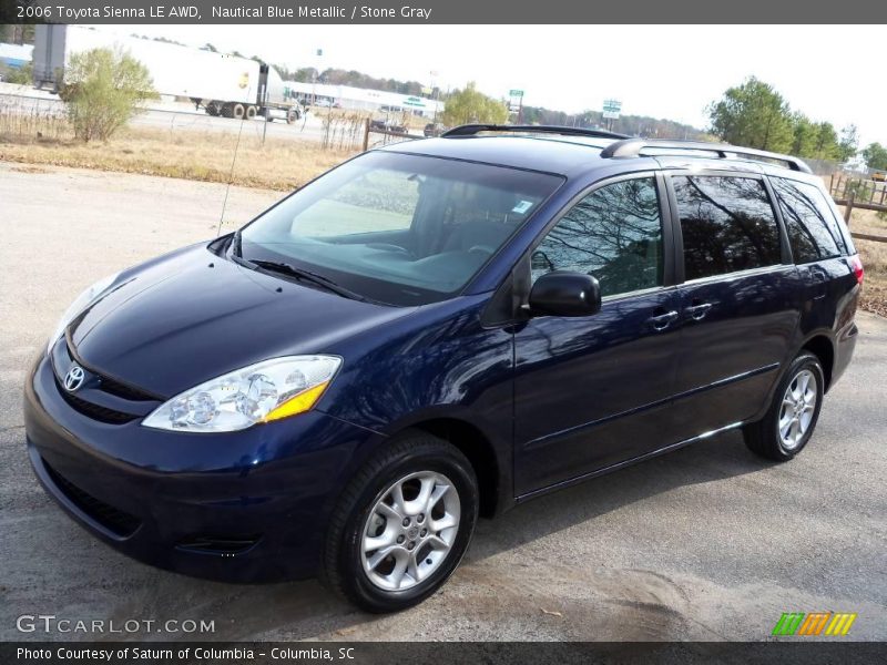 Nautical Blue Metallic / Stone Gray 2006 Toyota Sienna LE AWD