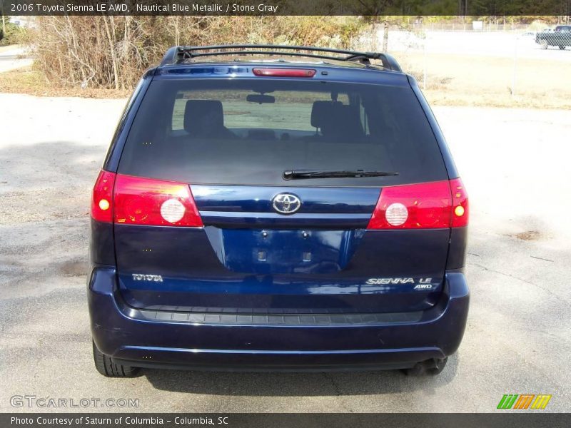 Nautical Blue Metallic / Stone Gray 2006 Toyota Sienna LE AWD