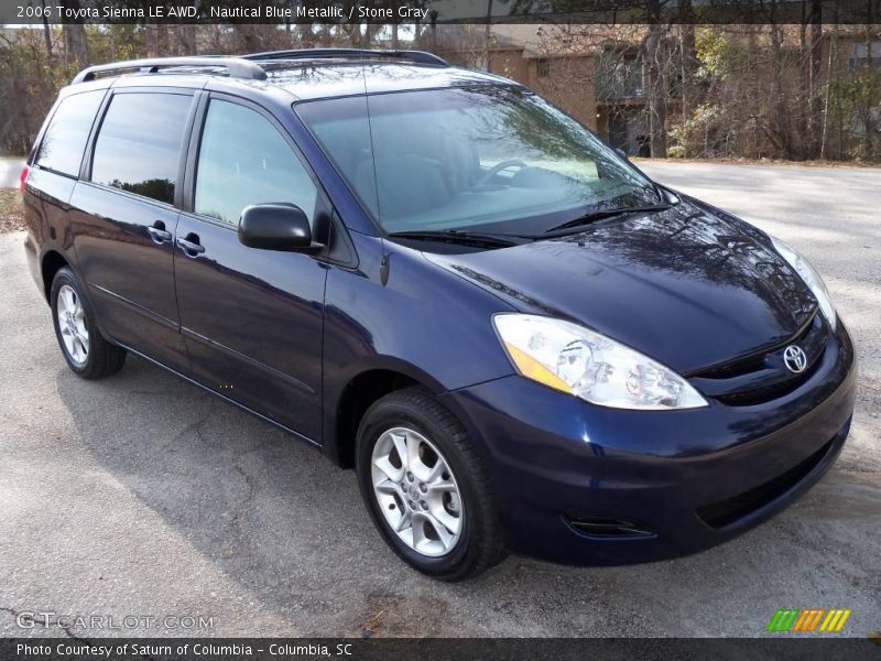 Nautical Blue Metallic / Stone Gray 2006 Toyota Sienna LE AWD