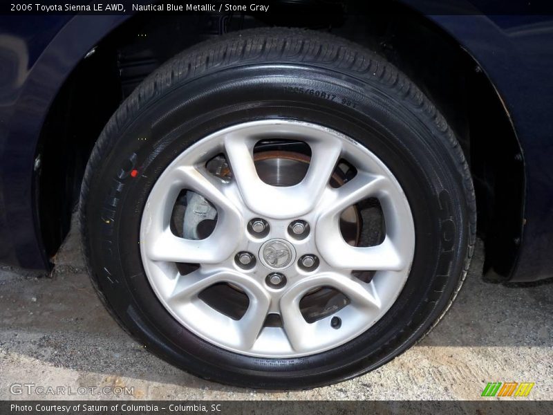 Nautical Blue Metallic / Stone Gray 2006 Toyota Sienna LE AWD