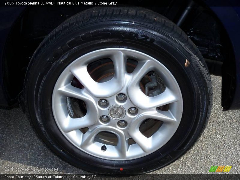 Nautical Blue Metallic / Stone Gray 2006 Toyota Sienna LE AWD