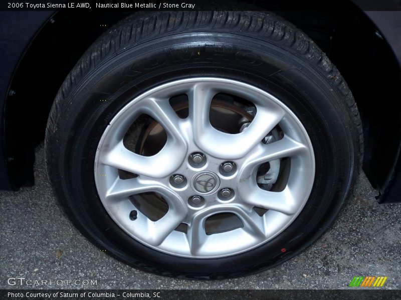 Nautical Blue Metallic / Stone Gray 2006 Toyota Sienna LE AWD
