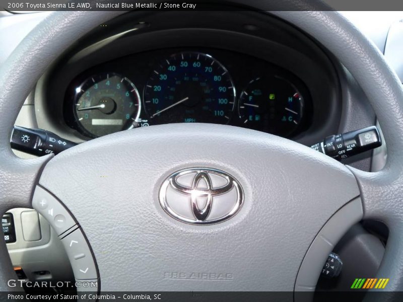 Nautical Blue Metallic / Stone Gray 2006 Toyota Sienna LE AWD