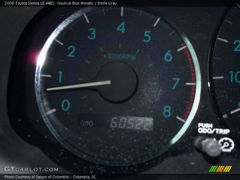 Nautical Blue Metallic / Stone Gray 2006 Toyota Sienna LE AWD