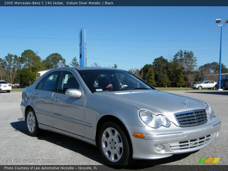 Iridium Silver Metallic / Black 2005 Mercedes-Benz C 240 Sedan