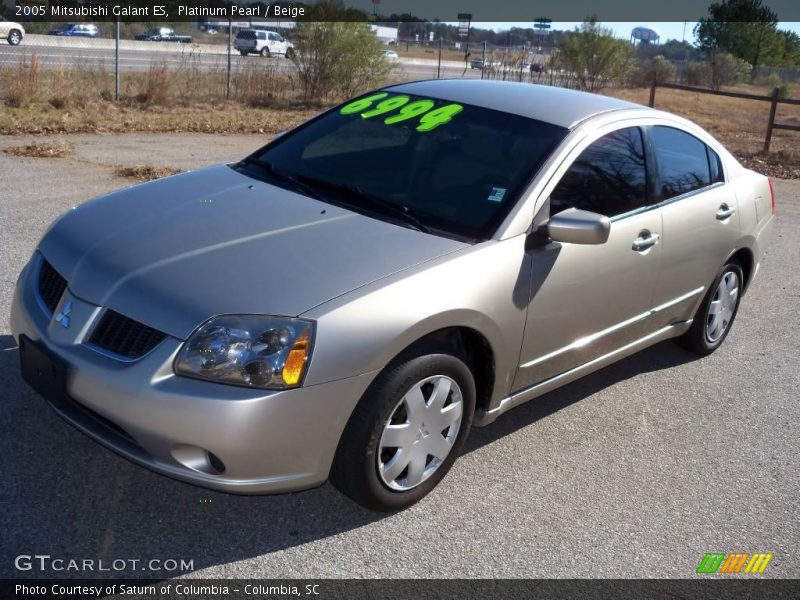 Platinum Pearl / Beige 2005 Mitsubishi Galant ES