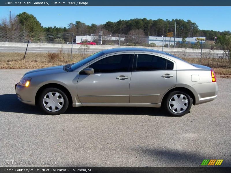 Platinum Pearl / Beige 2005 Mitsubishi Galant ES