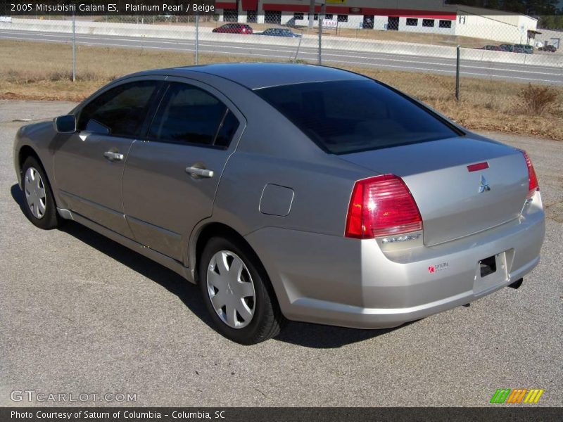 Platinum Pearl / Beige 2005 Mitsubishi Galant ES