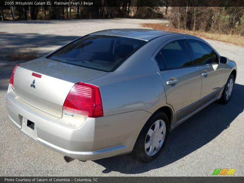 Platinum Pearl / Beige 2005 Mitsubishi Galant ES