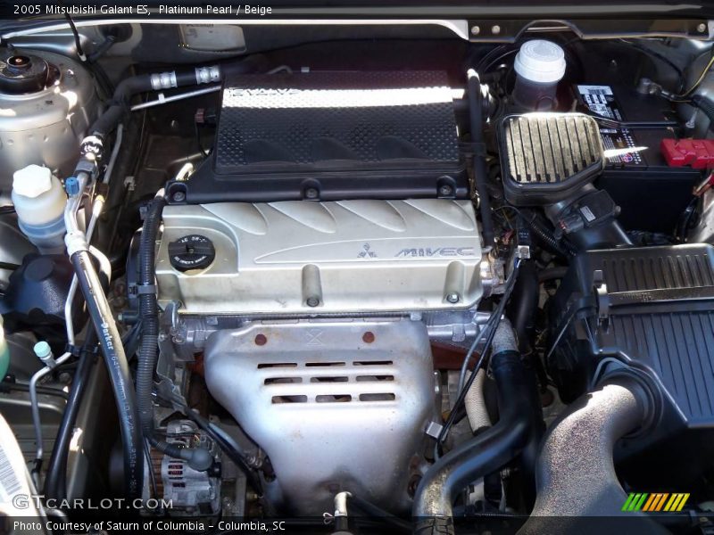 Platinum Pearl / Beige 2005 Mitsubishi Galant ES