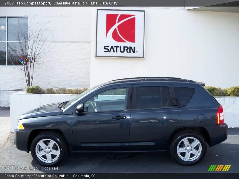 Steel Blue Metallic / Pastel Slate Gray 2007 Jeep Compass Sport