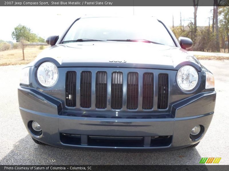 Steel Blue Metallic / Pastel Slate Gray 2007 Jeep Compass Sport