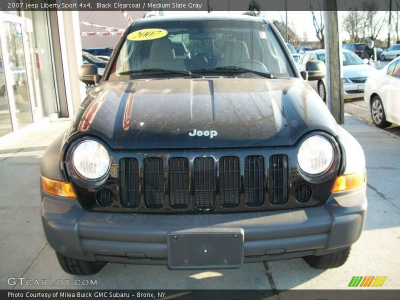 Black Clearcoat / Medium Slate Gray 2007 Jeep Liberty Sport 4x4