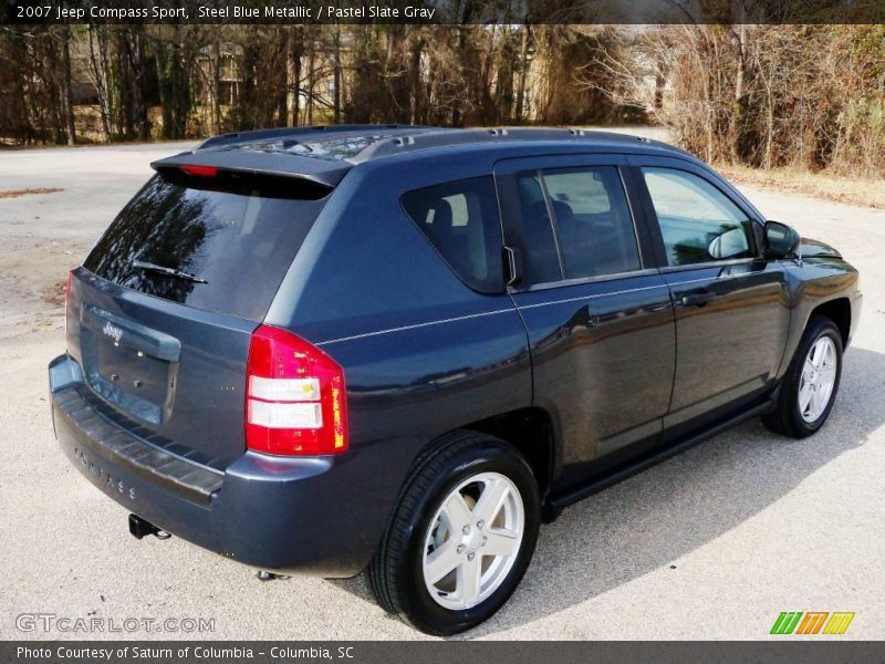 Steel Blue Metallic / Pastel Slate Gray 2007 Jeep Compass Sport