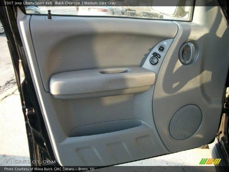 Black Clearcoat / Medium Slate Gray 2007 Jeep Liberty Sport 4x4