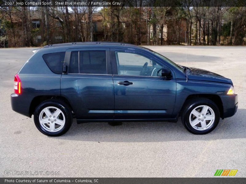 Steel Blue Metallic / Pastel Slate Gray 2007 Jeep Compass Sport