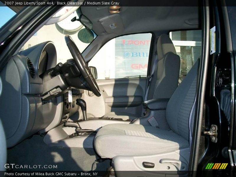 Black Clearcoat / Medium Slate Gray 2007 Jeep Liberty Sport 4x4