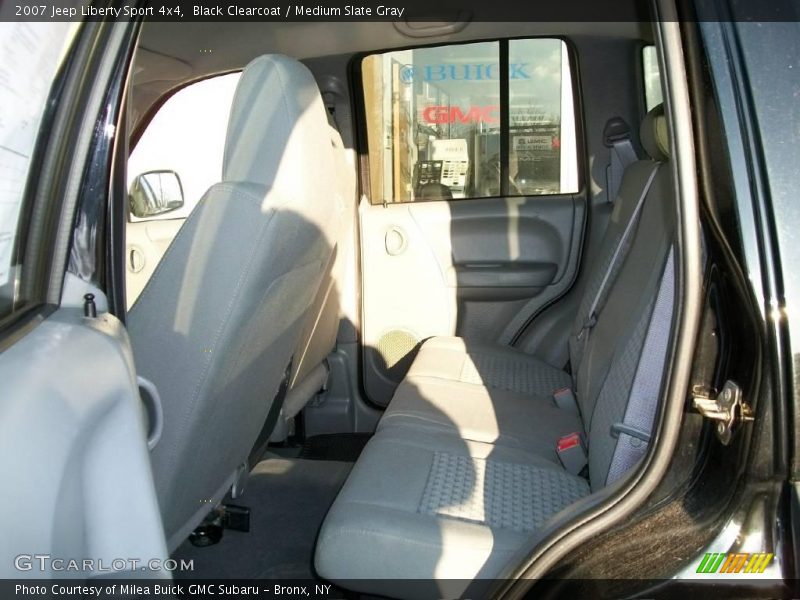 Black Clearcoat / Medium Slate Gray 2007 Jeep Liberty Sport 4x4