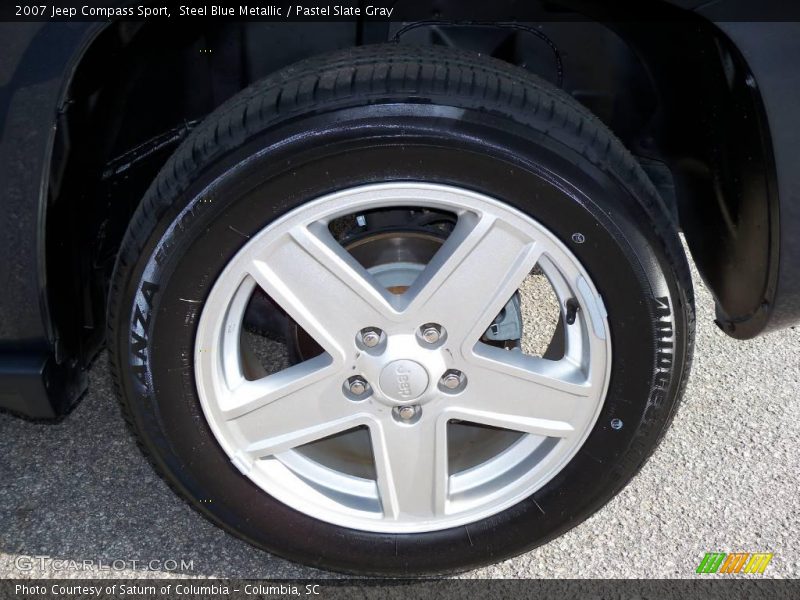 Steel Blue Metallic / Pastel Slate Gray 2007 Jeep Compass Sport