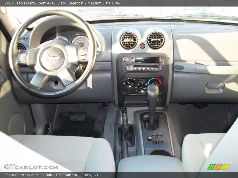Black Clearcoat / Medium Slate Gray 2007 Jeep Liberty Sport 4x4