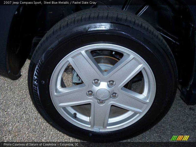 Steel Blue Metallic / Pastel Slate Gray 2007 Jeep Compass Sport