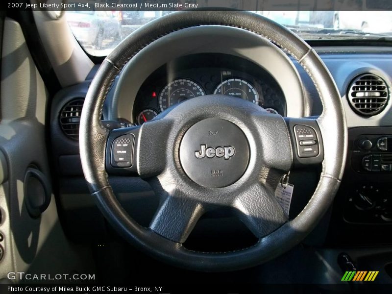 Black Clearcoat / Medium Slate Gray 2007 Jeep Liberty Sport 4x4