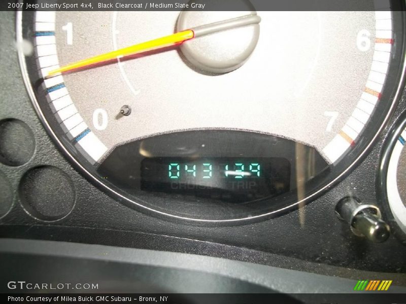 Black Clearcoat / Medium Slate Gray 2007 Jeep Liberty Sport 4x4